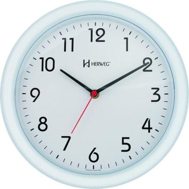 Imagem de Relógio De Parede Quartz 28 Cm Branco - Branco