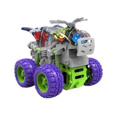 Imagem de Carrinho Quadriciclo Fricção Monster Truck Big Foot Brinquedo Tração 4