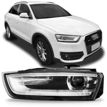Imagem de Farol Audi Q3 2012 2013 2014 2015 Elétrico Sem Xênon - DEPO, Esquerdo