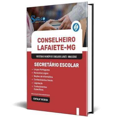 Imagem de Apostila Prefeitura Conselheiro Lafaiete Mg 2024 Secretário