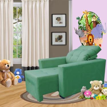 Imagem de Poltrona De Amamentação E Decoração Quarto Sala Reclinável Leticia - S