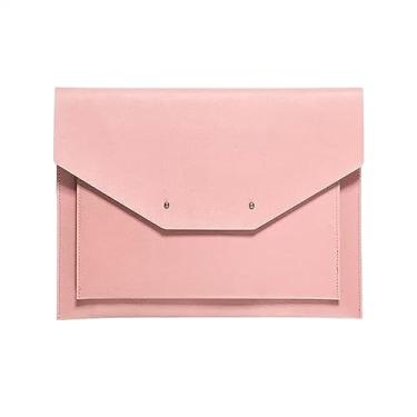 Imagem de Pasta organizadora de documentos de couro A4 bolsa de arquivo de armazenamento de grande capacidade bolsa de arquivo de negócios espessa camada dupla bolsa de arquivo de armazenamento de dados bolsa