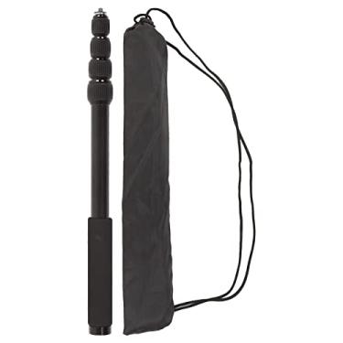Imagem de Bastão de selfie de liga de alumínio de 1,5 m com interface de parafuso de 1/10.2 cm, poste extensível para estabilizador, microfone e smartphone, aderência compacta e confortável