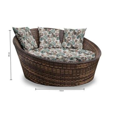 Imagem de Chaise Nova Delhi - Tecido Costela de Adão Verde - Mundo dos Sintético