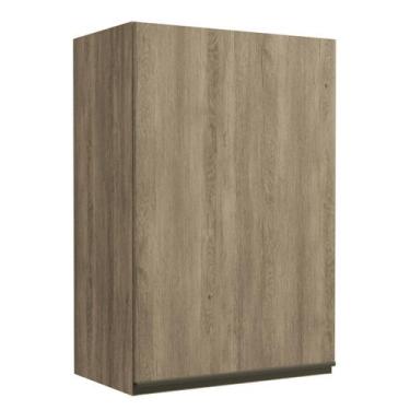 Imagem de Armário Aéreo Cozinha 60 Cm Mônica 1 Porta Nogal - Kappesberg, Marrom 