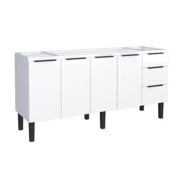 Imagem de Gabinete de Cozinha em Aço Branco 174cm Jupiter Cozimax