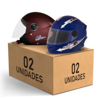 Imagem de Kit 2 Capacete New Liberty 3 Elite + Liberty 4 Kids Feminino Masculino