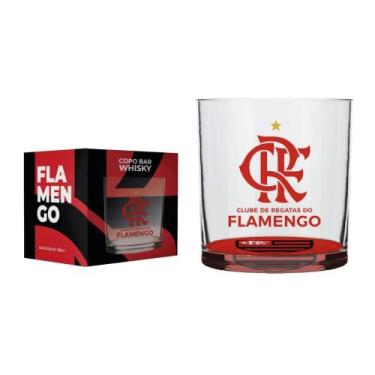 Imagem de Copo De Whisky Time Flamengo Licenciado Oficial - Allmix