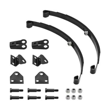 Imagem de Colaxi 1/14 Suspensão da simulação Spring RC Car Parte, Metal High Performance, Black Portable Black RC Dump Truck Acessórios, Suporte Traseiro