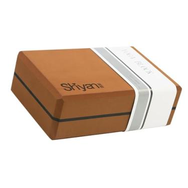 Imagem de Aymzbd Acessórios de ioga de ioga Block Brick Exercício Tijolo para Pilates Indoor Sports Fitness, CafÉ