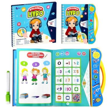 Imagem de Livro Educativo Interativo c/ Falas Jogos Inglês e Português