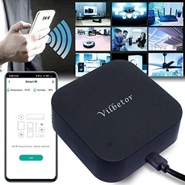 Imagem de Vilbetor TUYA Controle Remoto WiFi Inteligente IR com Sensor de Temperatura e Umidade, Operado pela Tuya App Smart Life, Compatível com Alexa e Google Home, para Ar Condicionado, TV, Ventilador