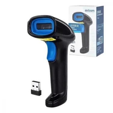 Imagem de Leitor De Código De Barra SEM FIO Wireless USB 110v/220v Exbom LCB-S60