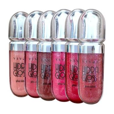 Imagem de Kit 2 Hidra Gloss Labial Vivai Hidratante Alto Brilho Longa Duração Li