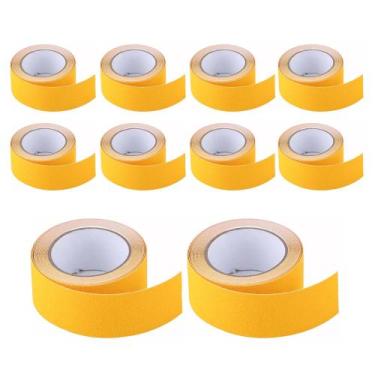 Imagem de Fita Antiderrapante 5 Metros Kit 10 Uni. Escada Chao Sinalizaçao Degra