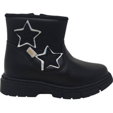 Imagem de Bota Coturno Infantil Menina Casual Dia a Dia Passeio Escola com Brilho e Zíper Conforto Kidy 084-0106