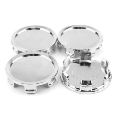 Imagem de Steel.frame 4 peças de tampas de centro de roda prata 74,5 mm (2,93 pol.) / 70 mm (2,76 pol.) para #M608#M242#81310409 OZ Racing Superfugiata S2000 ap2v2 Roda