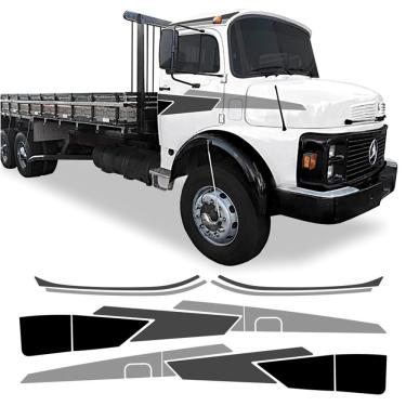 Imagem de Adesivo Faixa Lateral Mercedes Mb 1113 1313 1513 Preto Cor Preto