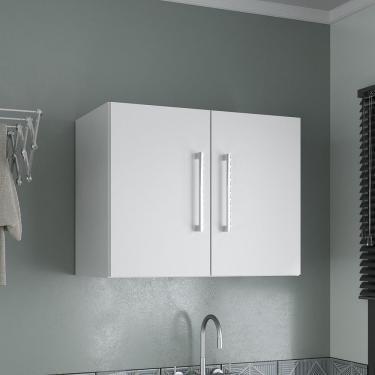 Imagem de Armário Aéreo Para Lavanderia 57 Cm Branco