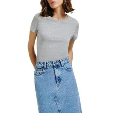 Imagem de Hering Camiseta Básica Feminina Manga Curta Regular-Feminino