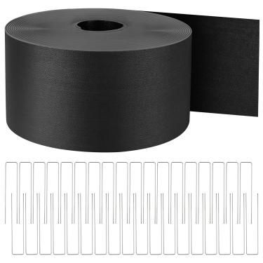 Imagem de Kalolary Bordas De Jardim, 5" X 60 Pés, Plástico Para Canteiros Flores, Dobrador Flexível Com 36 Pontas Em U Gramado, Quintal