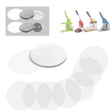 Imagem de Happizza Película Transparente Para Crachás, 200 Unidades, 70 Mm (2,76 Pol.), Proteção Máquina De Fazer Botões 2,25" E 58 Mm, Redondos Plástico Faça Você Mesmo, Peças Círculos Mylars