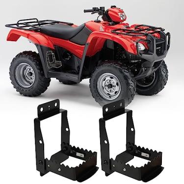 Imagem de Kavius Apoio Para Os Pés Do Passageiro De Quadriciclo, Resistente Veículos Traseiros Antiderrapantes, Universal Dobrável, Compatível Com Polaris Sportsman, Scrambler, Foreman E Fourtrax