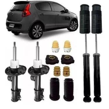 Imagem de 4 Amortecedor+ 4 Kits Suspensão Palio Atractrive - Millenium