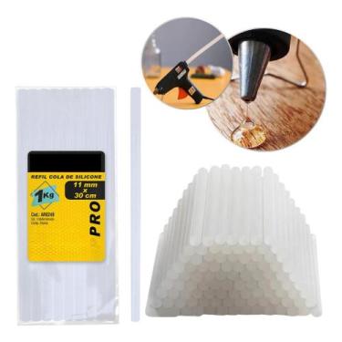 Imagem de Refil Pistola Cola Quente Silicone Bastão 1kg Grosso 11mm - startools