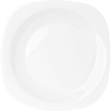 Imagem de Prato de Vidro Raso Quadrado 27cm Plaza Opaline Duralex