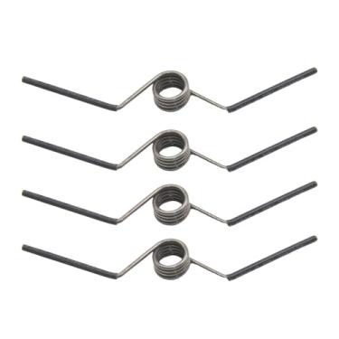 Imagem de Dobradiça de porta com abertura automática, mola em forma de Z, adequada para dobradiças com um raio de 1,5 cm, fornece força elástica reversa para alcançar redefinição automática da porta (dois pares