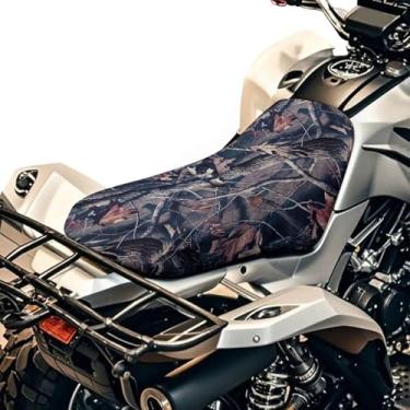 Imagem de Bulopur Capa de assento para quadriciclo de caça camuflagem ramo quatro rodas resistente à água universal para Polaris Sportsman 570 450 850, Polaris Scrambler 400 500 850 1000, Honda Rancher 420