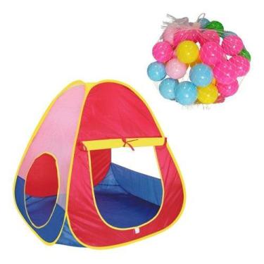 Imagem de Barraca Toca Infantil Cabana C/ Bolinha Color Menino Menina - Importwa