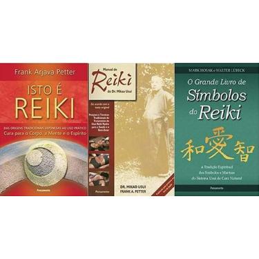 Imagem de kit 3 livros Isto é Reiki + Manual de Reiki do Dr. Mikao Usui + O Gran
