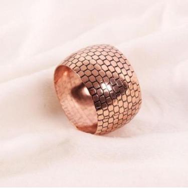 Imagem de Kit 08 Anéis Porta Guardanapo Argola Prendedor Mesa Posta Argola Rose 