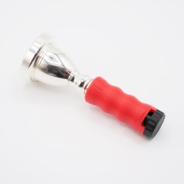 Imagem de Ferramenta de prática de bocal Tuba – Treinador de latão Bazu – Design de latão (vermelho)