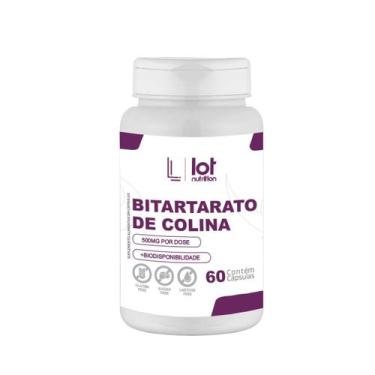 Imagem de Bitartarato de Colina 450mg 60 cápsulas - LOT NUTRITION, Sem Sabor