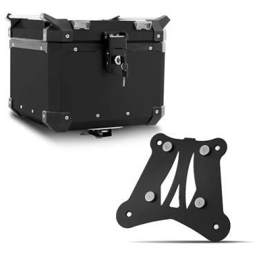 Imagem de Baú Moto Alumínio Top Case 35 Litros + Base de Fixação Super Adventure