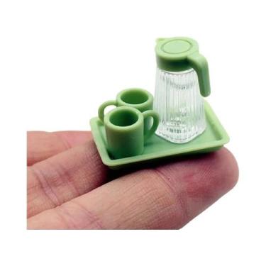 Imagem de Mini Cozinha para Casa de Bonecas (Escala 1:12) - Máquina de Café, Liq