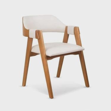 Imagem de Cadeira Dalia Encosto Anatômico com Apoio no Braço Branco