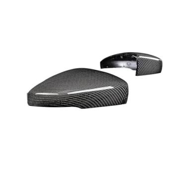 Imagem de Capa de espelho retrovisor compatível com VW Polo Mk5 2011-2018 Capa de substituição de conchas de espelho lateral de fibra de carbono - 2 peças(Replace Type 14-18)