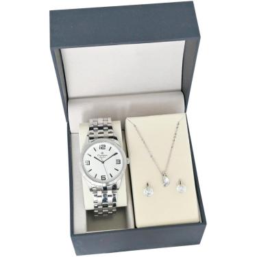 Imagem de Relogio Kit Champion Feminino Prova D'agua e Semi joia-Feminino