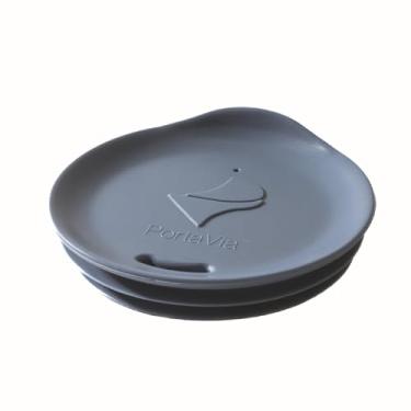 Imagem de Porta Via Tampa de silicone reutilizável para xícara de café – cabe na maioria dos copos, garrafas de água e canecas de café de cerâmica entre 7,6 cm - 9,5 cm – Tampa de caneca de viagem segura para