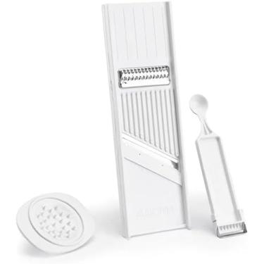 Imagem de KIT Descascador e Boleador de Vegetais + Fatiador + Ralador + Protetor Prático Bonito Portátil Durável Facilmente Lavável Fatia Queijo Frutas Batata Pepino