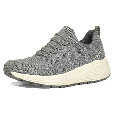 Imagem de Skechers Tênis feminino BOBS Sport Sparrow 2.0 – Wind Chime, Cinza, 11