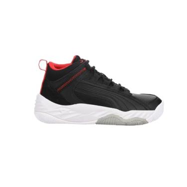 Imagem de PUMA Rebound Future Evo (Big Kid) Puma Black/High-Risk Red/Puma White 4 Big Kid M