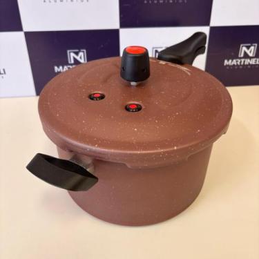 Imagem de Panela de Pressão Antiaderente 5 Litros Teflon Fechamento Externo - Ma