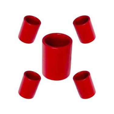 Imagem de Kit 5 Un Luva de Encaixe P/Eletroduto 1/2pol (Vermelho)