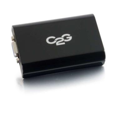Imagem de C2G Adaptador USB, adaptador de vídeo USB 3.0 para VGA, placa de vídeo externa, preta, cabos para Go 30560