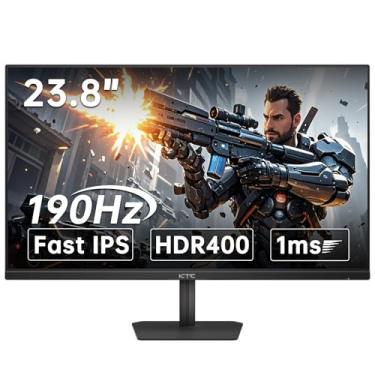 Imagem de KTC Monitor de jogos de 24 polegadas 190Hz/180Hz, tela IPS rápida HDR 400, monitor FHD 1080P, 133% sRGB, AdaptiveSync, tempo de resposta de 1ms, HDMI *2&DP*1, inclinação ajustável, cuidados com os